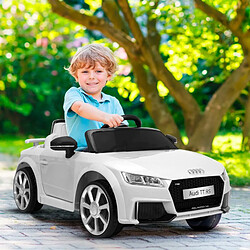 Audi TT RS Voiture Electrique Enfant (2x25W) 103x62x44 cm - Marche av/ar, Phares, Musique, Ceinture et Télécommande parentale