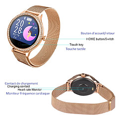 Platyne Montre Connectee Bluetooth Fashion Femme Avec Diamant