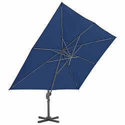 Avis Maison Chic Parasol Jardin | Parasol déporté avec mat en aluminium 4x3 cm bleu azur - GKD11905