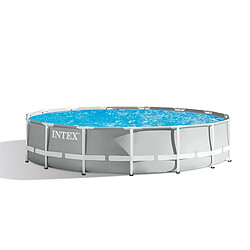 Kit piscine tubulaire Intex Metal Frame ronde 4,57 x 1,22 m + 6 cartouches de filtration + Kit d'entretien