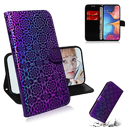 Wewoo Housse Coque Pour Galaxy M30s couleur unie boucle magnétique coloré horizontale étui en cuir PU avec titulaire et fentes cartes et portefeuille et lanière violet