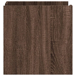 Acheter vidaXL Table de chevet chêne marron 45x50x50 cm bois d’ingénierie