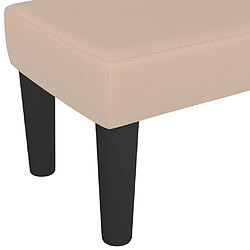 Acheter vidaXL Banc Cappuccino 100x30x30 cm Similicuir