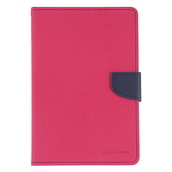 Wewoo Housse Étui Coque en cuir à rabat horizontal FANCY DIARY pour iPad Mini 2019avec porte-cartes et porte-cartesavec porte-monnaie Magenta