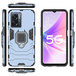 Htdmobiles Coque pour Oppo A77 5G / A57 4G / 5G / Realme Narzo 50 5G - housse etui rigide anti choc + film ecran - BLEU FONCE