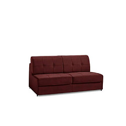 Inside 75 Canapé lit 4-5 places DENSO XXL convertible EXPRESS lattes couchage 180 cm matelas 18cm microfibre bordeaux