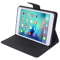 Wewoo Housse Étui Coque en cuir à rabat horizontal FANCY DIARY pour iPad Mini 2019avec porte-cartes et porte-cartesavec porte-monnaie Noir pas cher