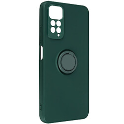 Avizar Coque pour Xiaomi Redmi Note 11 et Note 11s soft touch avec bague support Vert