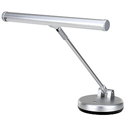 Showlite LED Lampe à piano argentée matt