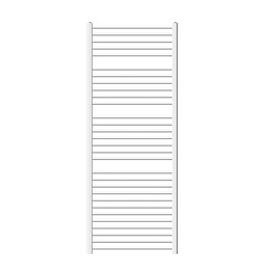 ECD Germany Radiateur Sèche-Serviettes Sahara - 750 x 1800 mm - Blanc - Droit avec Raccordement Latéral - Radiateur Sèche Serviette Salle de Bain - Pas Électrique