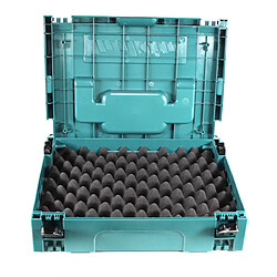 Makita MAKPAC 1 Mallette de rangement - avec insert universel pour outils sans fil Makita 18 V visseuses ponceuses