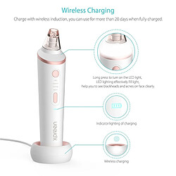 Wewoo Brumisateur blanc XPREEN XPRE037 sans fil de charge multi-fonction Blackhead Extractor Pore Cleanser avec quatre sondes et fonction d'éclairage LED pas cher