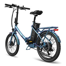 Vélo électrique FAFREES F20 Lasting - Moteur 250W Batterie 36V18.2Ah Assisted Autonomie 120KM Frein à Disque Mécanique - Bleu Vert pas cher