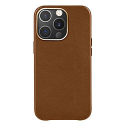 Coque en TPU + PU antichute, marron pour votre Apple iPhone 13 Pro Max 6.7 pouces