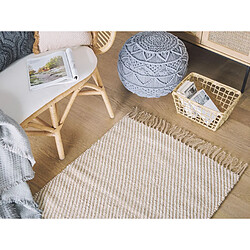 Avis Beliani Tapis beige à motif rayé 80 x 150 cm ALADAG