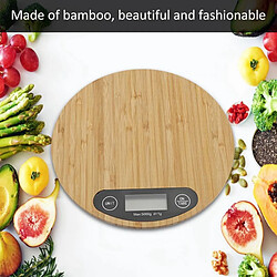 Universal Balance numérique 5kg/1g Alimentation électronique Articles ménagers Accessoires de cuisine ronde Poids Outils de mesure du temps intelligents Accessoires | Balance de pesage pas cher