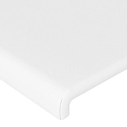 Acheter Maison Chic Lot de 2 Têtes de lit design Blanc pour chambre - Décoration de lit 100x5x78/88 cm Similicuir -MN17504