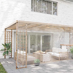 vidaXL Bâche transparente avec œillets 5x8 m PVC