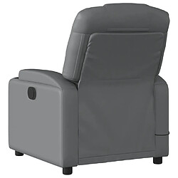 Acheter vidaXL Fauteuil de massage inclinable électrique gris similicuir