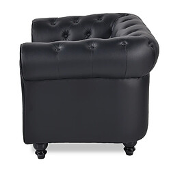 Avis Canapé Chesterfield 2 Places Regency Noir