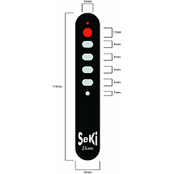 Télécommande à Touches Larges Seki 311804 - Slim - Vert