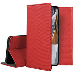 Htdmobiles Housse pour Oppo Reno 10 / 10 Pro 5G - etui coque pochette portefeuille + film ecran - ROUGE MAGNET