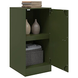 Acheter vidaXL Buffet vert olive 34,5x39x73 cm acier