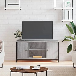 Maison Chic Meuble TV scandinave gris - Banc TV pour salon Sonoma 100x40x50 cm Bois d'ingénierie -MN40905