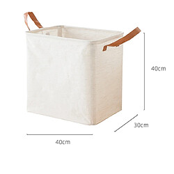 Universal Sacs de rangement en coton et lin style japonais Panier à linge pliable avec poignée Jouets pour enfants Vêtements Magazine Organisateurs Fournitures de bureau à la maison | Sacs de rangement pliables