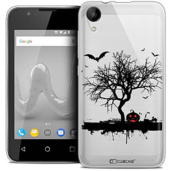 Caseink Coque Housse Etui Wiko Sunny 2 (4 ) [Crystal Gel HD Collection Halloween Design Devil's Tree - Souple - Ultra Fin - Imprimé en France]