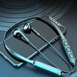 GUPBOO Casque sans fil tour de cou Casque sport sans fil Casque tour de cou Écouteurs intra-auriculaires Bluetooth 5.0