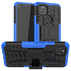 Coque en TPU hybride de pneu cool bleu pour votre Google Pixel 4a 5G