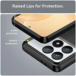 Avis Htdmobiles Coque pour Xiaomi Poco F6 Pro 5G / Redmi K70 5G / K70 Pro 5G / K70S - housse etui silicone gel carbone + verre trempe - NOIR