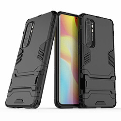 Coque en TPU Hybride 2 en 1 avec béquille noir pour votre Xiaomi Mi Note 10 Lite