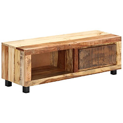 Maison Chic Meuble TV scandinave - Banc TV pour salon 100 x 30 x 33 cm Bois de récupération massif -MN30132