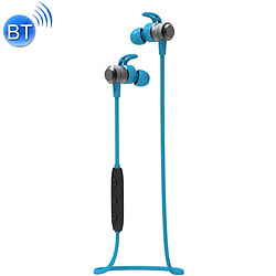 Wewoo Oreillette Bluetooth bleu pour iPhone, Samsung, , Xiaomi, HTC et Autres Smartphones Réduction du bruit Magnétique Écouteurs Sans Fil Sport Casque,