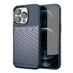 Ozzzo thunder coque flexible tough rugged cover tpu pour iphone 13 pro bleu