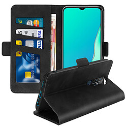 Avizar Étui Oppo A9 2020 et A5 2020 Housse Folio Porte-carte Fonction Support noir