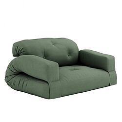 Inside 75 Canapé futon convertible HIPPO SOFA couleur vert olive