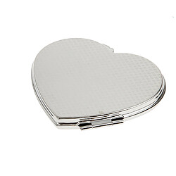 Acheter miroir compact de maquillage de sac à main de poche pliable portatif de forme de coeur