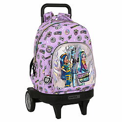 Cartable à roulettes Monster High Best boos Lila 33 X 45 X 22 cm