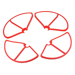 Acheter 4 pièces anneau de protection garde hélice pour xiaomi mi drone 1080p / 4k rouge