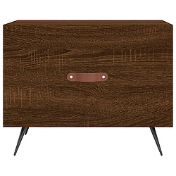 Acheter vidaXL Table basse Chêne marron 50x50x40 cm Bois d'ingénierie