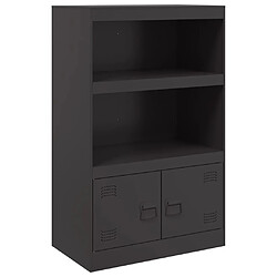 vidaXL Buffet noir 67x39x107 cm acier