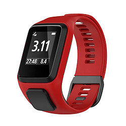 Avis Bracelet de montre Accessoires montre connecté pour Tomtom4 - Rouge