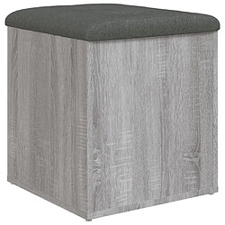 Maison Chic Banc de rangement | Meuble de rangement d'Entrée | Coffres d'Intérieur sonoma gris 42x42x45 cm bois d'ingénierie -MN84516