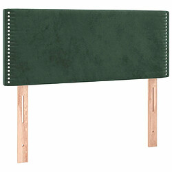 Maison Chic Tête de lit moderne pour chambre - Décoration de lit Vert foncé 100x5x78/88 cm Velours -MN83502