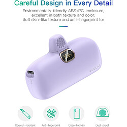 SANAG Mini Batterie Externe Powerbank 5000Mah Pd 20W Power Bank Usb C Petite Et Mignonne Compatible Avec Samsung Huawei Xiaomi Oculus Quest Jeux Switch (Purple) pas cher