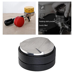 2pc 51mm Café Tamper En Acier Inoxydable Espresso Distributeur Niveleur Outil Barista pas cher