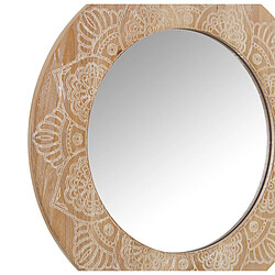 Miroir mural Alexandra House Living Naturel Bois 6 x 54 x 54 cm Rond